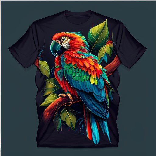 parrot t-shirt design